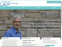 Tablet Screenshot of centeralternativemedicine.com